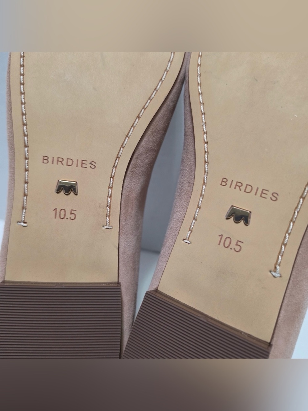 BIRDIES Blush Suede Ballet Flats - Picture 10 of 10